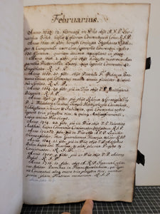 Liber Benefactorum et ff. Defunctorum Huius Conventus Mariani Dettelbacensis Renovatus, 1740. Manuscript Register for the Convent of Mariani Dettelbacensis