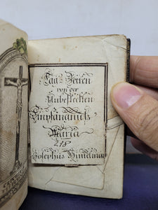 ***RESERVED*** Gebetbuch. Miniature German Manuscript Book of Prayer, Early 19th Century