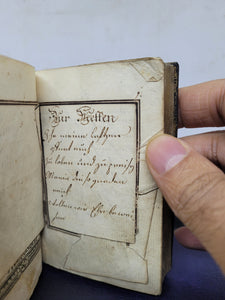 ***RESERVED*** Gebetbuch. Miniature German Manuscript Book of Prayer, Early 19th Century