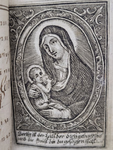 ***RESERVED*** Gebetbuch. Miniature German Manuscript Book of Prayer, Early 19th Century