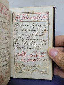 Gebetbuch. German Manuscript Book of Prayer, 1779