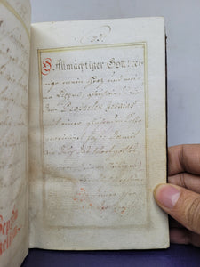 Morgen Gebett Allerheiligste. German Manuscript Book of Prayer, 1821