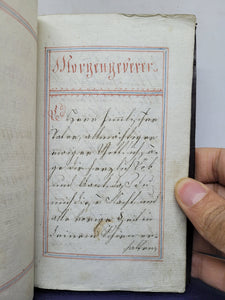 Handbuchlein Dariuen. German Manuscript Book of Prayer, 1805