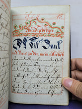 Load image into Gallery viewer, Gebeth Buch Morgen Abend Meß Vesper Beicht und Communion Andachten. German Manuscript Book of Prayer, 1826