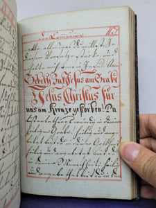 Gebeth Buch Morgen Abend Meß Vesper Beicht und Communion Andachten. German Manuscript Book of Prayer, 1826