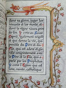 Book of Hours, Modern Illuminated Manuscript, Late 19th Century