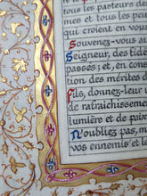 Load image into Gallery viewer, Book of Hours, Modern Illuminated Manuscript, Late 19th Century