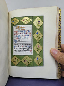 Book of Hours, Modern Illuminated Manuscript, Late 19th Century