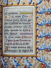 Load image into Gallery viewer, Book of Hours, Modern Illuminated Manuscript, Late 19th Century