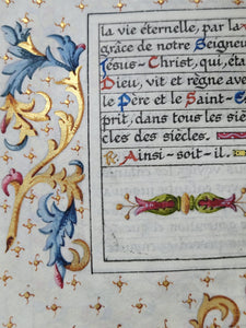 Book of Hours, Modern Illuminated Manuscript, Late 19th Century