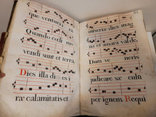 Load image into Gallery viewer, Exultabunt Domino Ossa Humilitata. Spanish Manuscript Antiphonary on Vellum for the Choir of the Church of Hermua, 1782