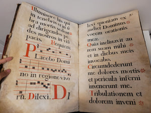 Exultabunt Domino Ossa Humilitata. Spanish Manuscript Antiphonary on Vellum for the Choir of the Church of Hermua, 1782
