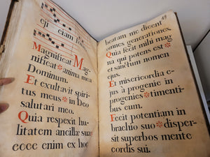 Exultabunt Domino Ossa Humilitata. Spanish Manuscript Antiphonary on Vellum for the Choir of the Church of Hermua, 1782