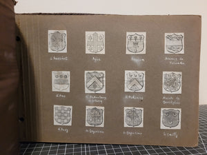 Collection of Printed and Inscribed Coats of Arms, 1889-1900