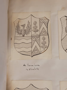 Armorial Manuscript of Various Noble Families, by Edgar de Prelle De La Nieppe, 1888 to 1892