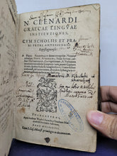 Load image into Gallery viewer, Institutiones Linguae Graecae, 1587