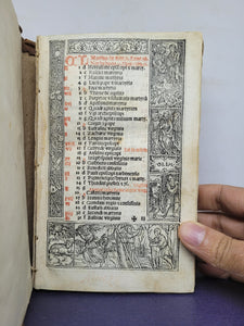 Book of Hours. Officium beatae Marie Virginis, 1545. Later Binding