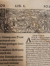Load image into Gallery viewer, Opera Virgiliana cum decem commentis docte et familiariter exposita, docte q[ui]dem Bucolica, et Georgica a Servio, 1527