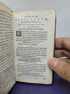 C. Sallustius Crispus Cum veterum historicorum fragmentis, 1634. Vellum Binding