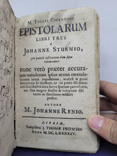 Load image into Gallery viewer, M. Tullii Ciceronis Epistolarum Libri Tres, 1694
