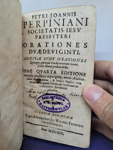 Petri Joannis Perpiniani Societatis Iesv Presbyteri Orationes Dvaedeviginti, 1692