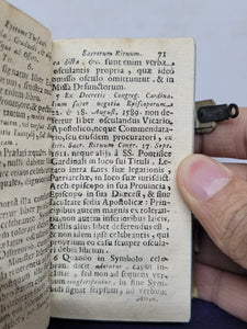 Thesauri Sacrorum Rituum Epitome, 1674