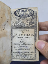 Load image into Gallery viewer, Nicetas, seu, Triumphata incontinentia, 1628