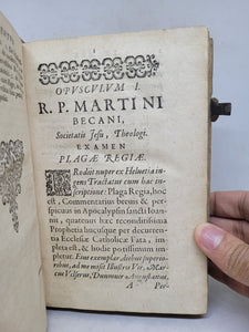 Opusculorum Theologicorum, 1610-1612. Tomes 1-3 of 5