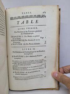 Cours de Mathematique, Première et Deuxième Partie, Troisième Edition, 1754