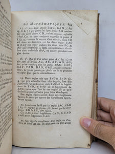 Cours de Mathematique, Première et Deuxième Partie, Troisième Edition, 1754