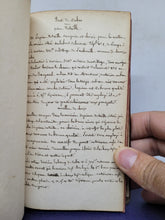 Load image into Gallery viewer, Notebook of Handwritten Notes on Various Subjects, Circa 1840. Manuscript Bound in a 17th Century Armorial Binding for a Duke of Orleans