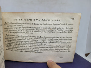 La Science des Negocians et teneur de livres ou instruction générale pour tout ce qui se pratique dans les comptoirs des négocians, 1753. Cianelli de Serans Family Arms