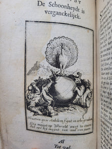 Ydelheyd des werelds verciert met zinnebeelden, rym-dighten, en zede-leeringen, 1714