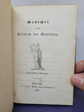 Load image into Gallery viewer, Gedichte von Friedrich von Matthisson, 1838