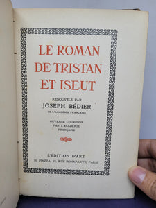 Le Roman de Tristan et Iseut, Early 20th Century. Embroidered Binding