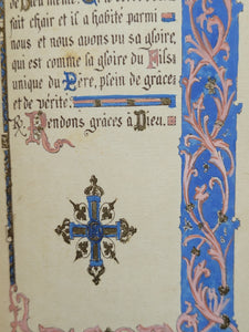 Ordinaire de la Sainte Messe. Modern Illuminated Prayer Book, Late 19th Century