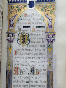 La Sainte Messe, 1891. Illuminated Prayer Book Printed On Vellum