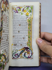 La Sainte Messe, 1891. Illuminated Prayer Book Printed On Vellum