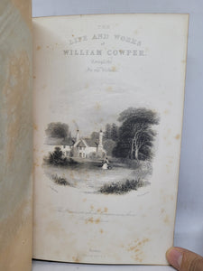 The Works of William Cowper: His Life, Letters, and Poems, 1851. Fore-Edge Painting