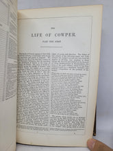 Load image into Gallery viewer, The Works of William Cowper: His Life, Letters, and Poems, 1851. Fore-Edge Painting