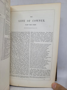 The Works of William Cowper: His Life, Letters, and Poems, 1851. Fore-Edge Painting