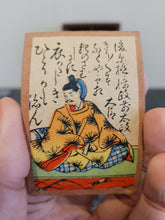Load image into Gallery viewer, Hyakunin Isshu Karuta, Early 20th Century. Faded, Decorated Box