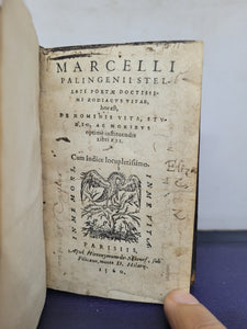 Marcelli Palingenii Stellati Poetae. doctissimi Zodiacus Vitae, hoc est, De Hominis Vita, studio, ac moribus optime instituendis libri XII, 1560