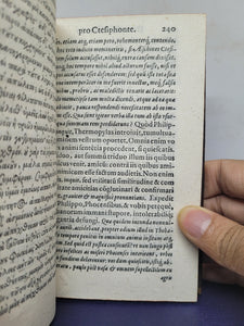 Orationes Aeschinis et Demosthenis, in Ctesiphontem et de Corona seu pro Ctesiphonde. Cum Interpretatione Dionysii Lambini, 1595