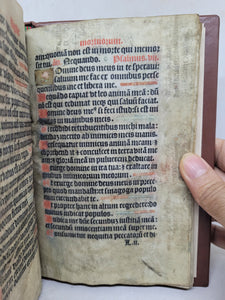 Book of Hours, Early 16th Century. Printed and Illuminated on Vellum