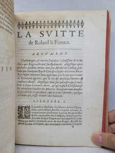 Le Divin Arioste ou Roland Le Furieux, traduict nouvellement en François par F. De Rosset, le tout enrichi de figures et dedié a la grande Marie De Medicis, 1644/1643