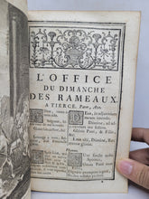 Load image into Gallery viewer, Office de la Semaine Sainte, en latin &amp; en franc̜ois à l&#39;usage de Rome &amp; de Paris, 1752. Arms of Marie-Thérèse-Charlotte, Dauphine of France. Fanfare Binding