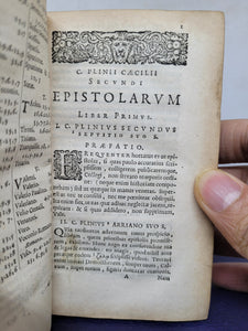 C. Plinii Caecilli Secundi Epistolae et Panegyricus. Editio nova. Marcus Zuerius Boxhornius recensuit, & passim emendavit, 1653. Printed Waste Endpapers