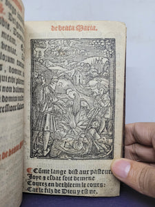 Extraict de Plusieurs Sainctz Docteurs; Bound With; Horae, Use of Rome, 1584/Circa 1520. Sammelband including a Book of Hours