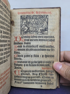 Extraict de Plusieurs Sainctz Docteurs; Bound With; Horae, Use of Rome, 1584/Circa 1520. Sammelband including a Book of Hours